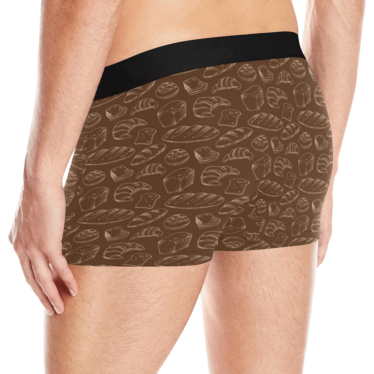 Bread Pattern Print Design 02 Men's Boxer Briefs