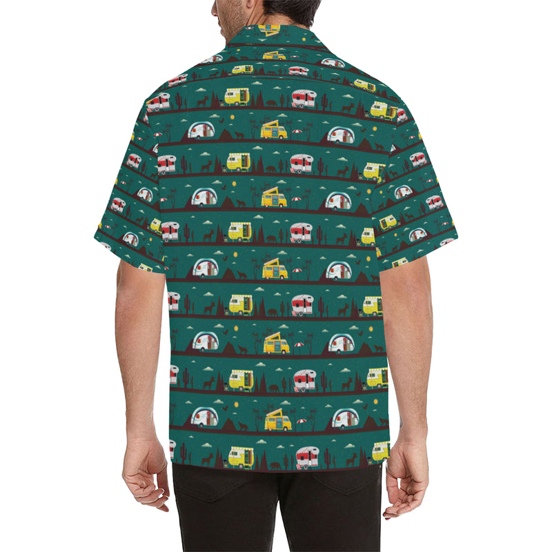 Camper Pattern Print Design 05 Men's Hawaiian Shirt