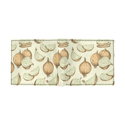 Onion Pattern Print Design A02 Men's ID Card Wallet