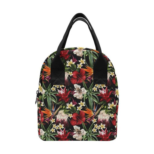 Summer Floral Pattern Print Design SF03 Insulated Lunch Bag