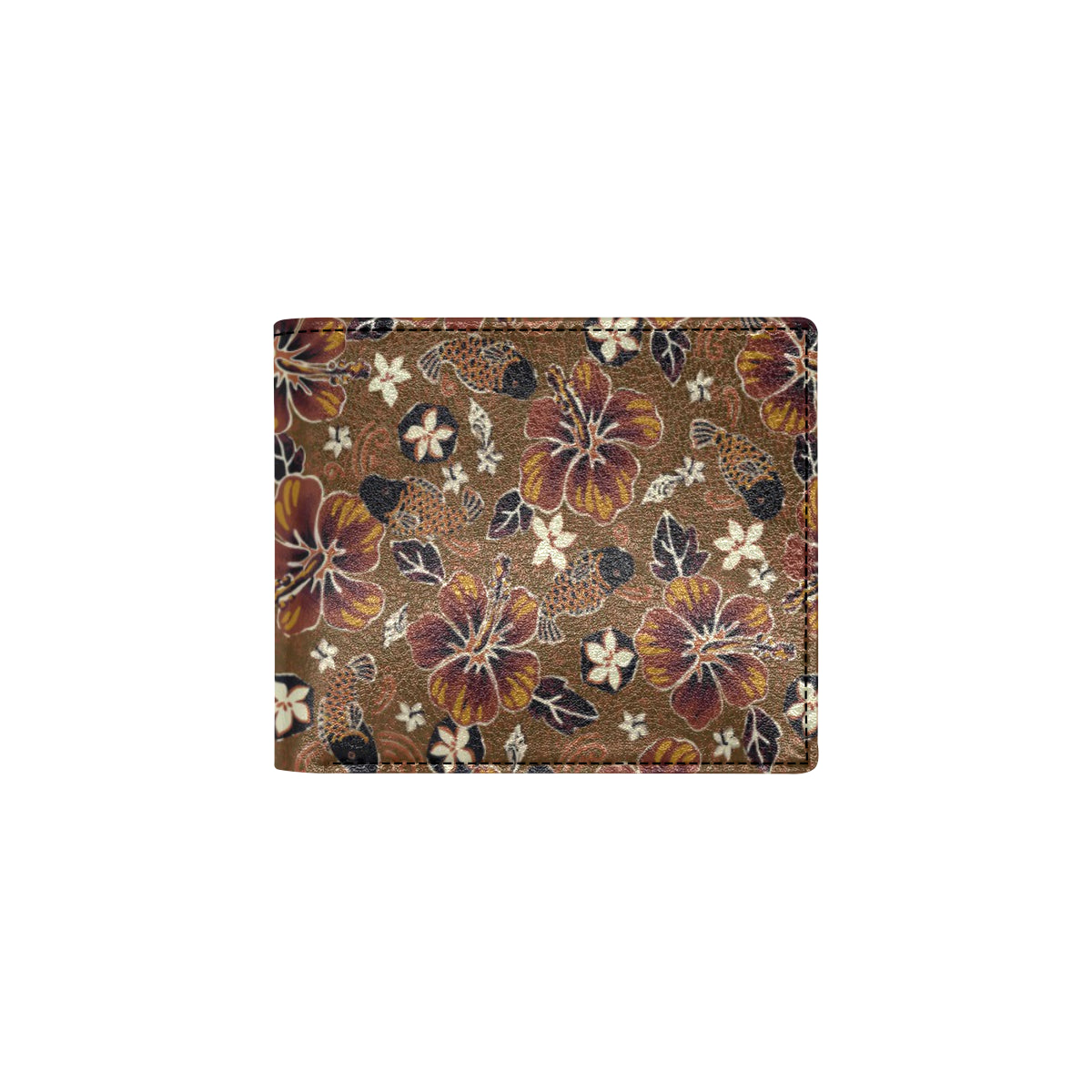 Hawaiian Themed Pattern Print Design H01 Men's ID Card Wallet