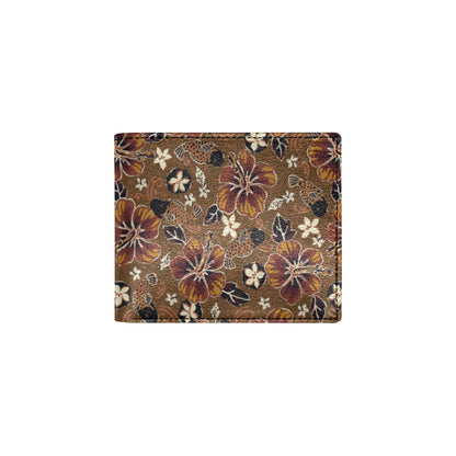 Hawaiian Themed Pattern Print Design H01 Men's ID Card Wallet