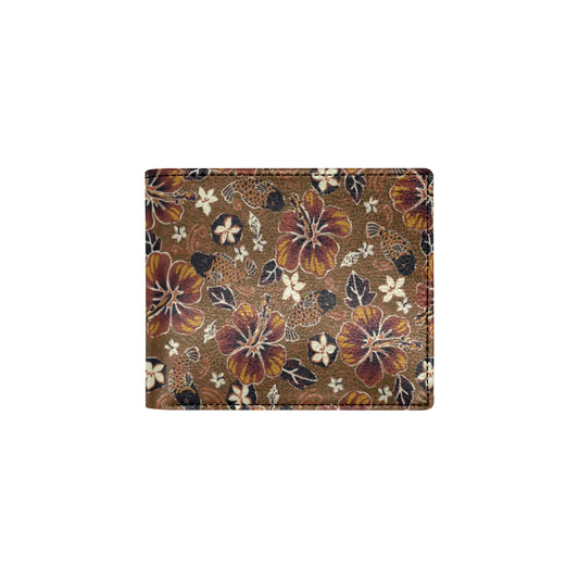 Hawaiian Themed Pattern Print Design H01 Men's ID Card Wallet