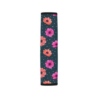 Anemone Pattern Print Design AM08 Car Seat Belt Cover