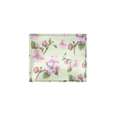 Apple blossom Pattern Print Design AB05 Men's ID Card Wallet