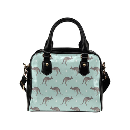 Kangaroos Pattern Print Design 04 Shoulder Handbag