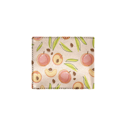 Peach Pattern Print Design A01 Men's ID Card Wallet