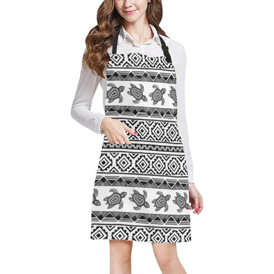 Sea Turtle Tribal Aztec Apron with Pocket