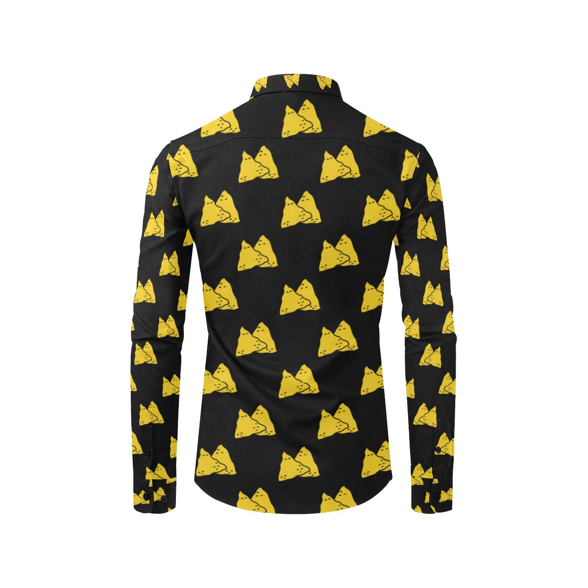Nachos Pattern Print Design A02 Men's Long Sleeve Shirt