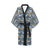 Dachshund Pattern Print Design 012 Women's Short Kimono