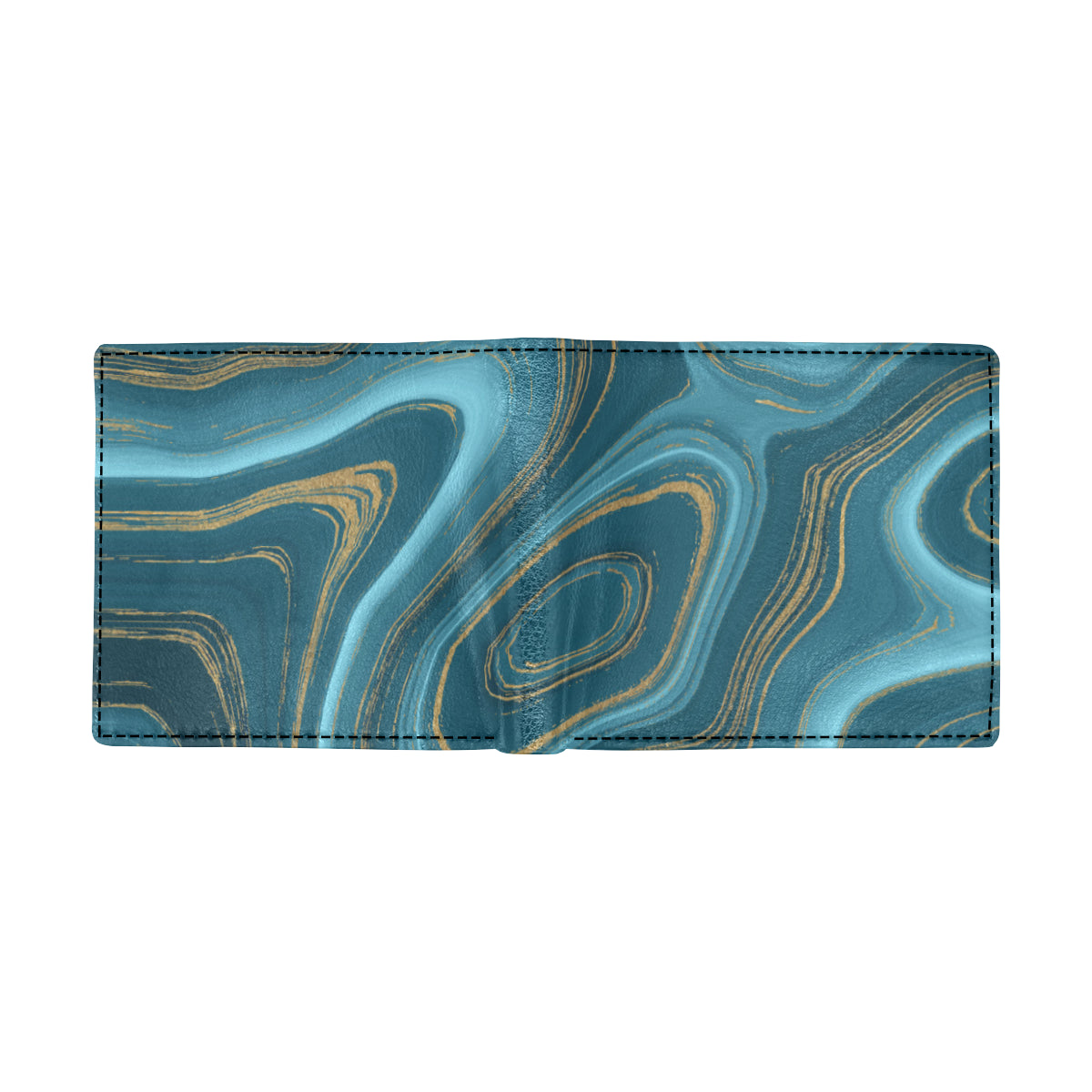 Liquid Pattern Print Design 04 Men's ID Card Wallet