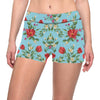 Summer Floral Pattern Print Design SF011 Yoga Shorts