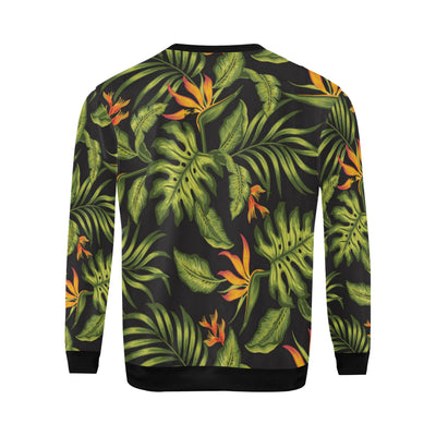 Bird Of Paradise Pattern Print Design BOP013 Men Long Sleeve Sweatshirt