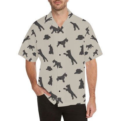 Schnauzers Pattern Print Design A06 Men's Hawaiian Shirt