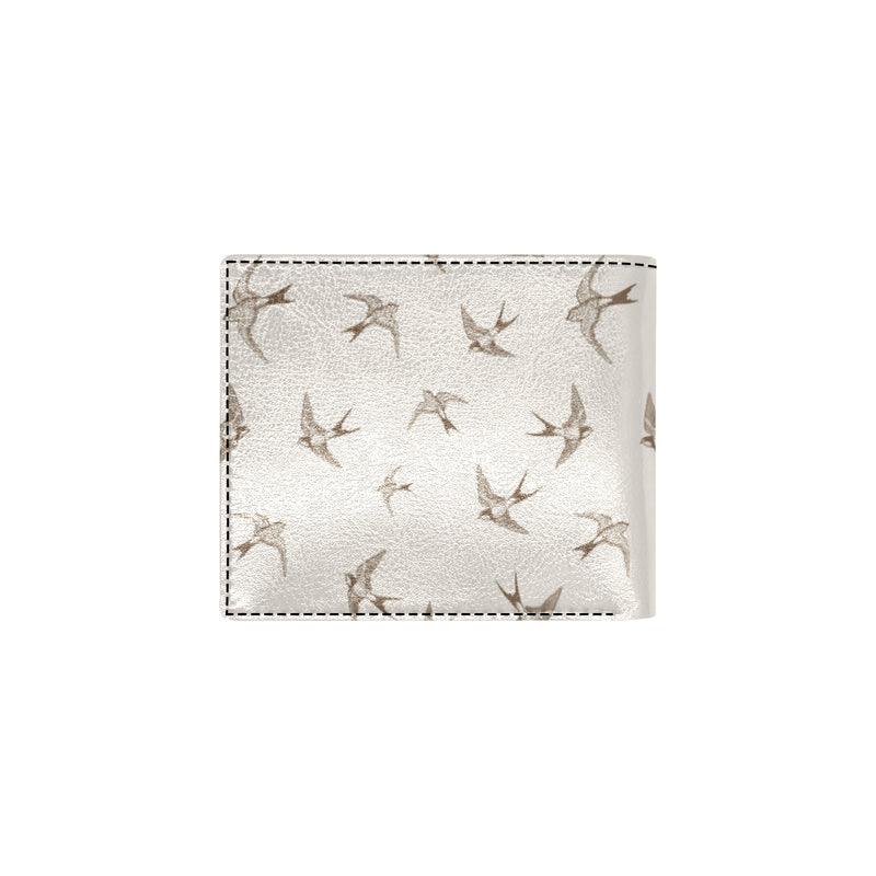 Swallow Bird Pattern Print Design 01 Men's ID Card Wallet