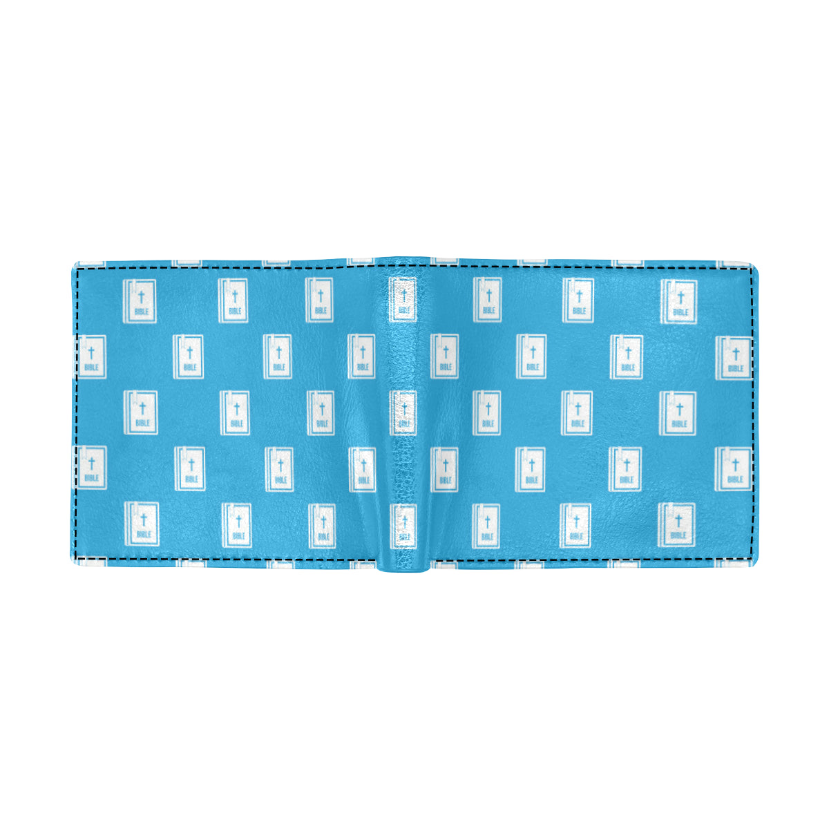 Bible Pattern Print Design 02 Men's ID Card Wallet