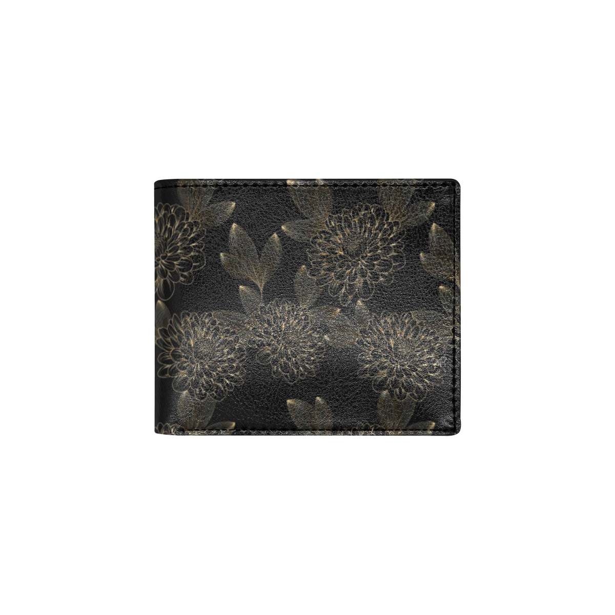 Dahlia Pattern Print Design DH04 Men's ID Card Wallet