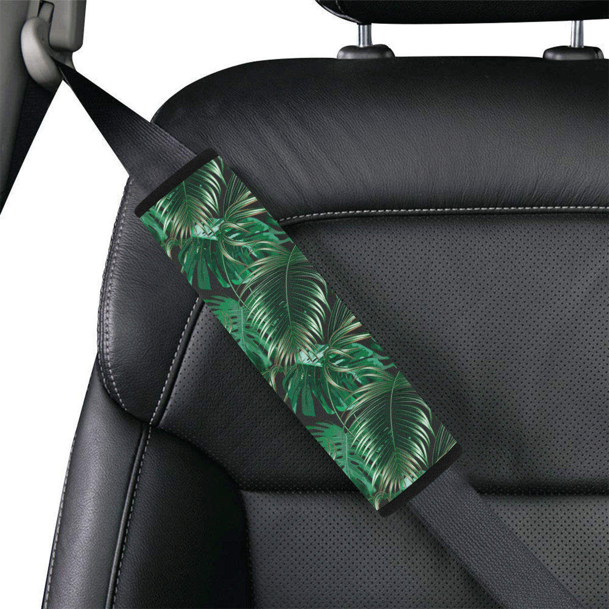 Tropical Flower Pattern Print Design TF012 Car Seat Belt Cover