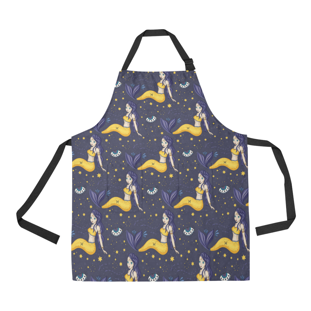 Pisces Pattern Print Design A04 Apron with Pocket