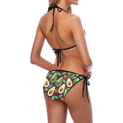 Avocado Pattern Print Design AC08 Bikini