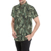 Camouflage Pattern Print Design 06 Men's Short Sleeve Button Up Shirt