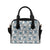 Polar Bear Pattern Print Design A03 Shoulder Handbag