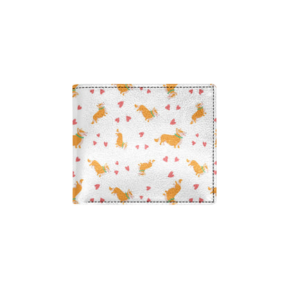 Cardigan Welsh Corgis Pattern Print Design 04 Men's ID Card Wallet