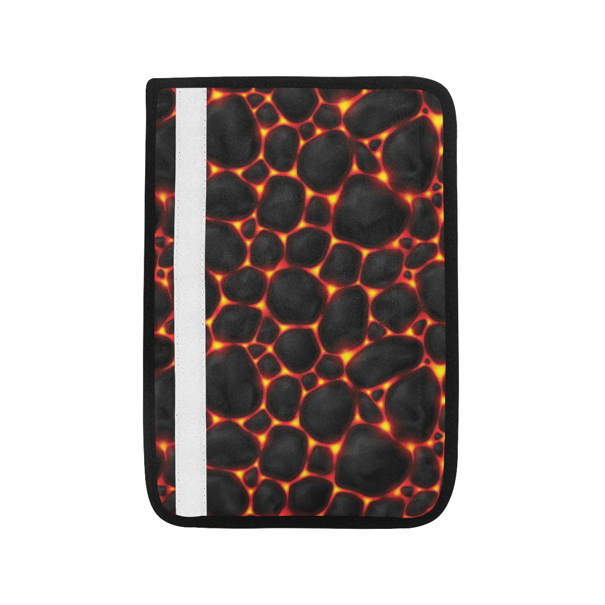 Lava Pattern Print Design 01 Car Seat Belt Cover