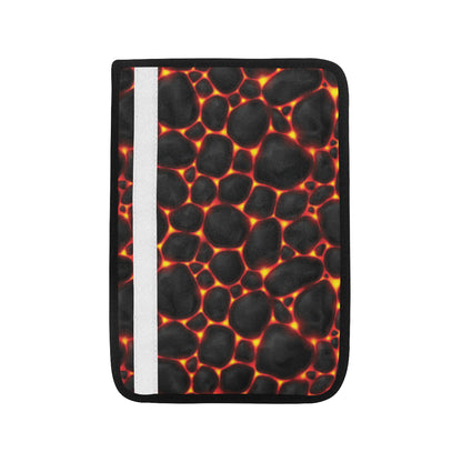 Lava Pattern Print Design 01 Car Seat Belt Cover
