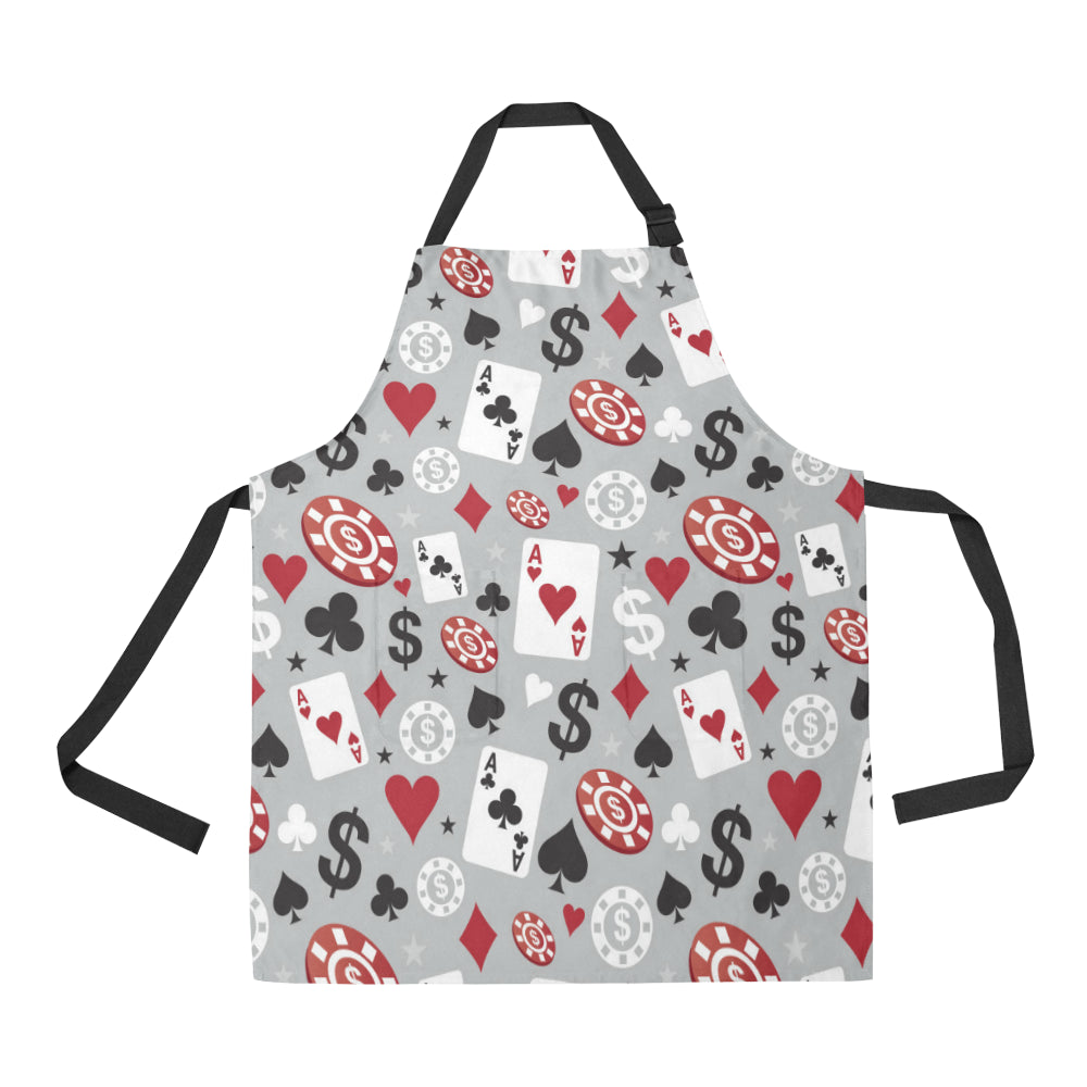 Casino Pattern Print Design 01 Apron with Pocket