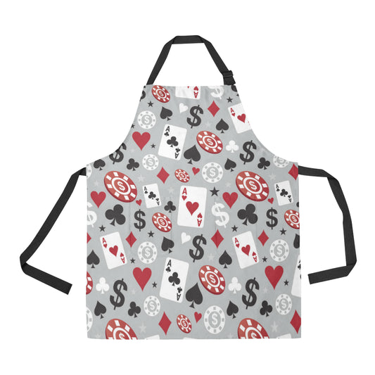 Casino Pattern Print Design 01 Apron with Pocket