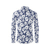 Hibiscus Pattern Print Design HB012 Men's Long Sleeve Shirt