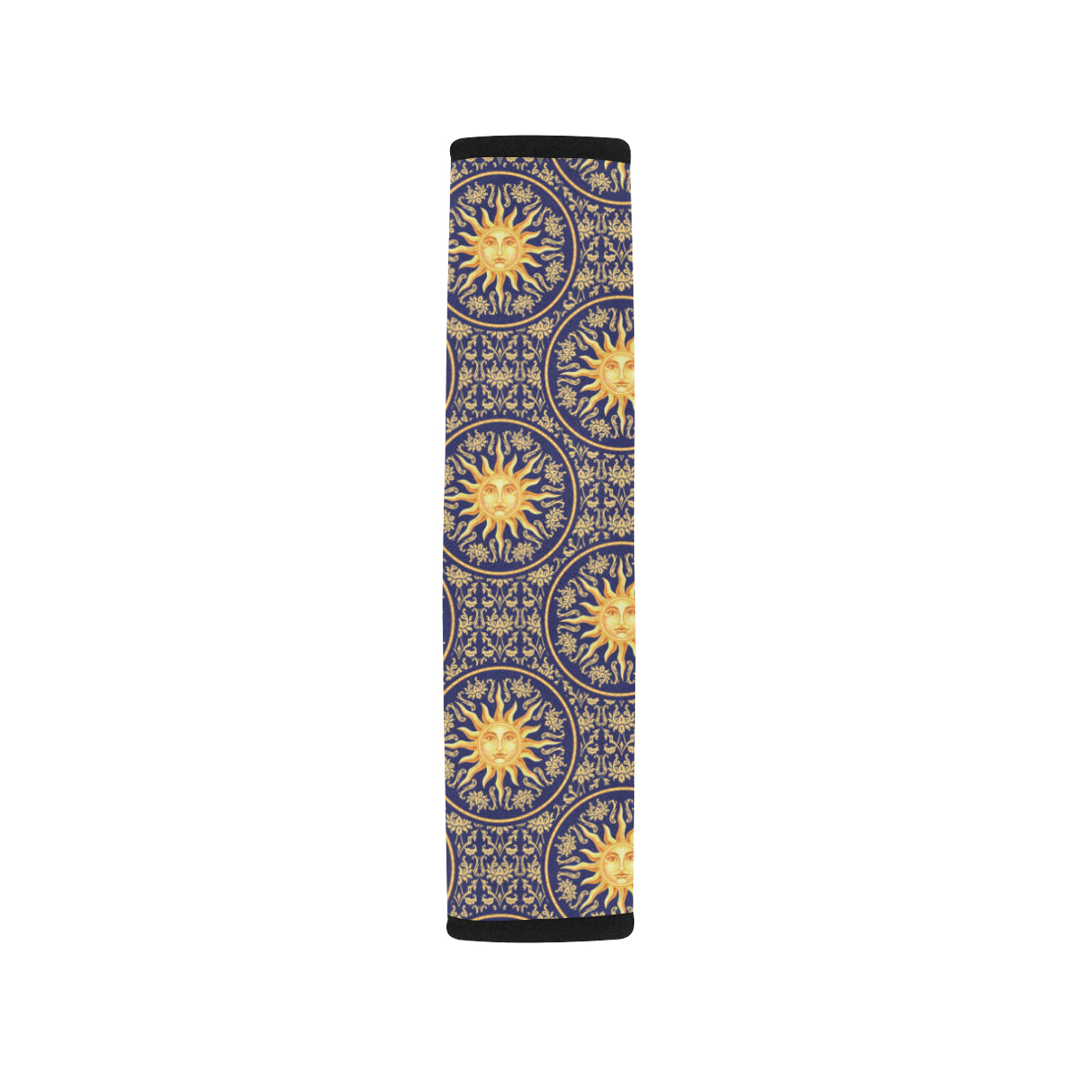 Celestial Gold Sun Face Car Seat Belt Cover