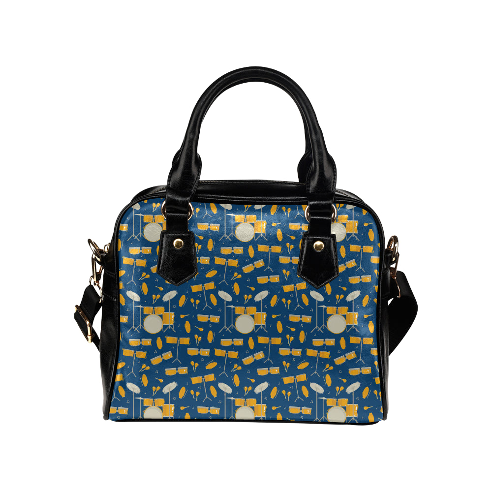 Drum Set Pattern Print Design 03 Shoulder Handbag
