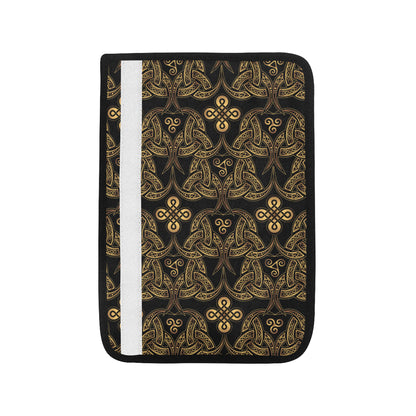 Celtic Knot Gold Design Car Seat Belt Cover
