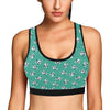 Cow Pattern Print Design 03 Sports Bra