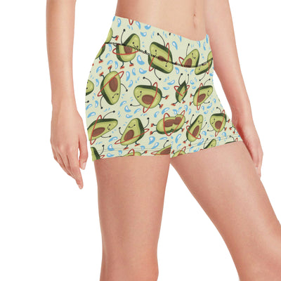 Avocado Pattern Print Design AC02 Yoga Shorts