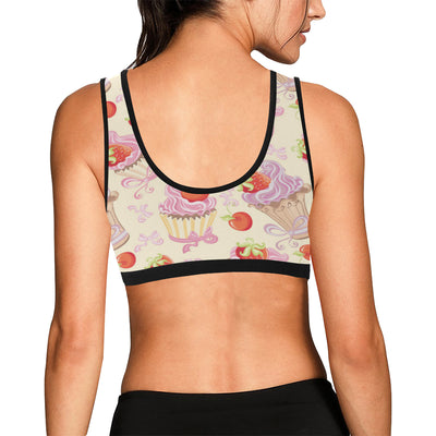 Strawberry Pink CupCake Sports Bra