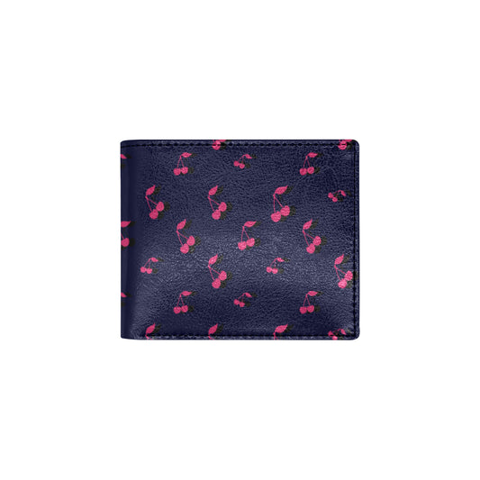 Cherry Pattern Print Design 02 Men's ID Card Wallet