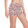 Apple Pattern Print Design AP04 Yoga Shorts