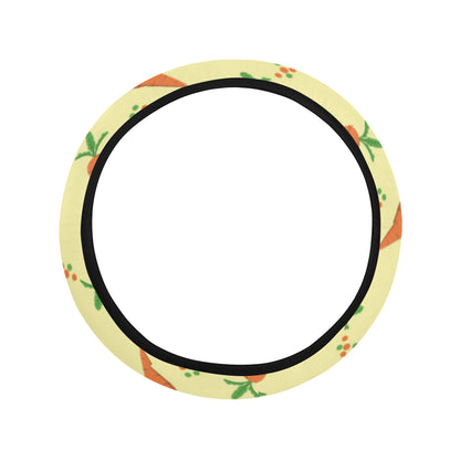 Carrot Pattern Print Design 04 Steering Wheel Cover with Elastic Edge