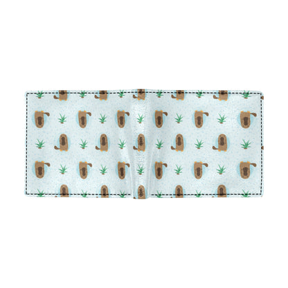 Platypus Pattern Print Design A04 Men's ID Card Wallet