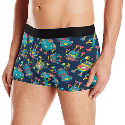 Robot Pattern Print Design A05 Men's Boxer Briefs