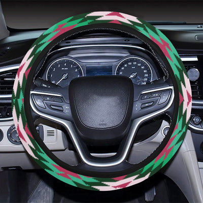 Mexican Pattern Print Design 01 Steering Wheel Cover with Elastic Edge