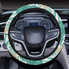 Bird Of Paradise Pattern Print Design 05 Steering Wheel Cover with Elastic Edge