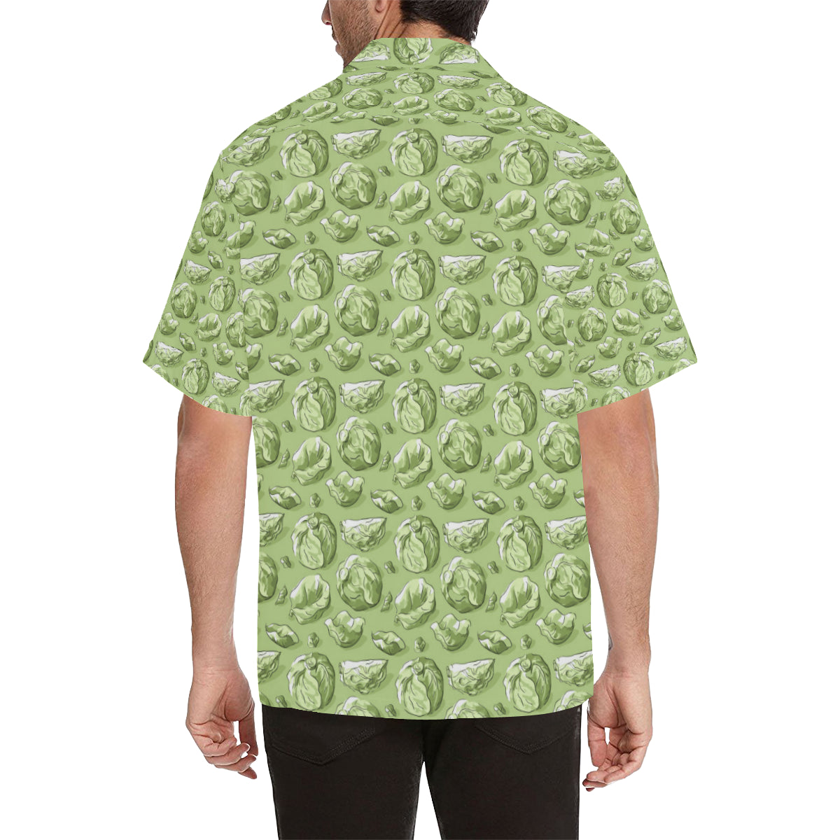 Brussels Sprouts Pattern Print Design 01 Men's Hawaiian Shirt