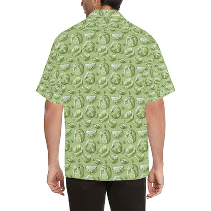 Brussels Sprouts Pattern Print Design 01 Men's Hawaiian Shirt