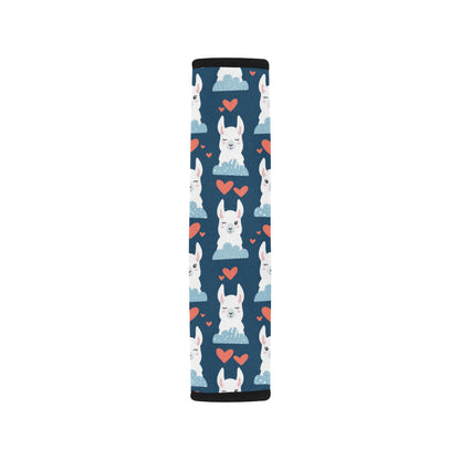 Alpaca Love Pattern Print Design 05 Car Seat Belt Cover