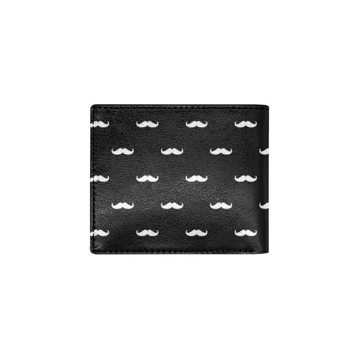 Mustache Pattern Print Design A04 Men's ID Card Wallet
