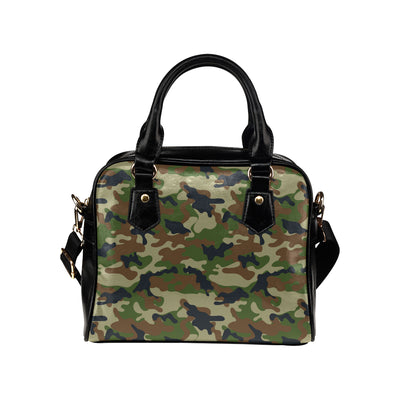 Army Camouflage Pattern Print Design 01 Shoulder Handbag